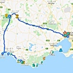 グレートオーシャンロードキャンピングカー旅行見どころ日本語マップ